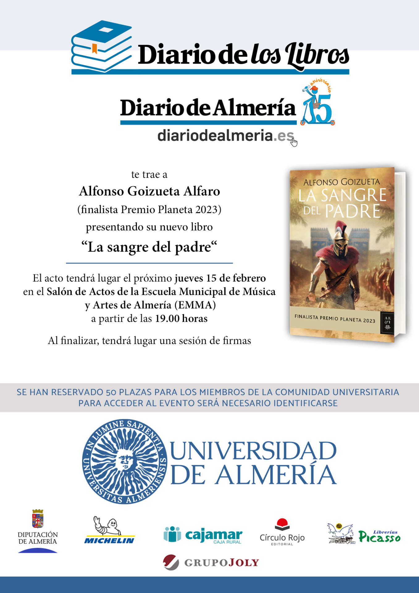 Actividad - Presentación de La sangre del padre - Universidad de Almería
